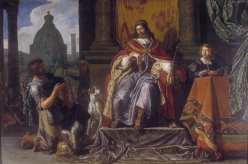 Pieter Lastman David handing over a letter to Uriah